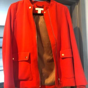 Red bomber jacket